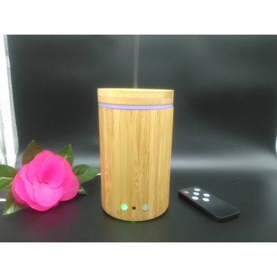 150ml bamboo aroma diffuser remote diffuser air humidifier sent mist maker with colorful LED